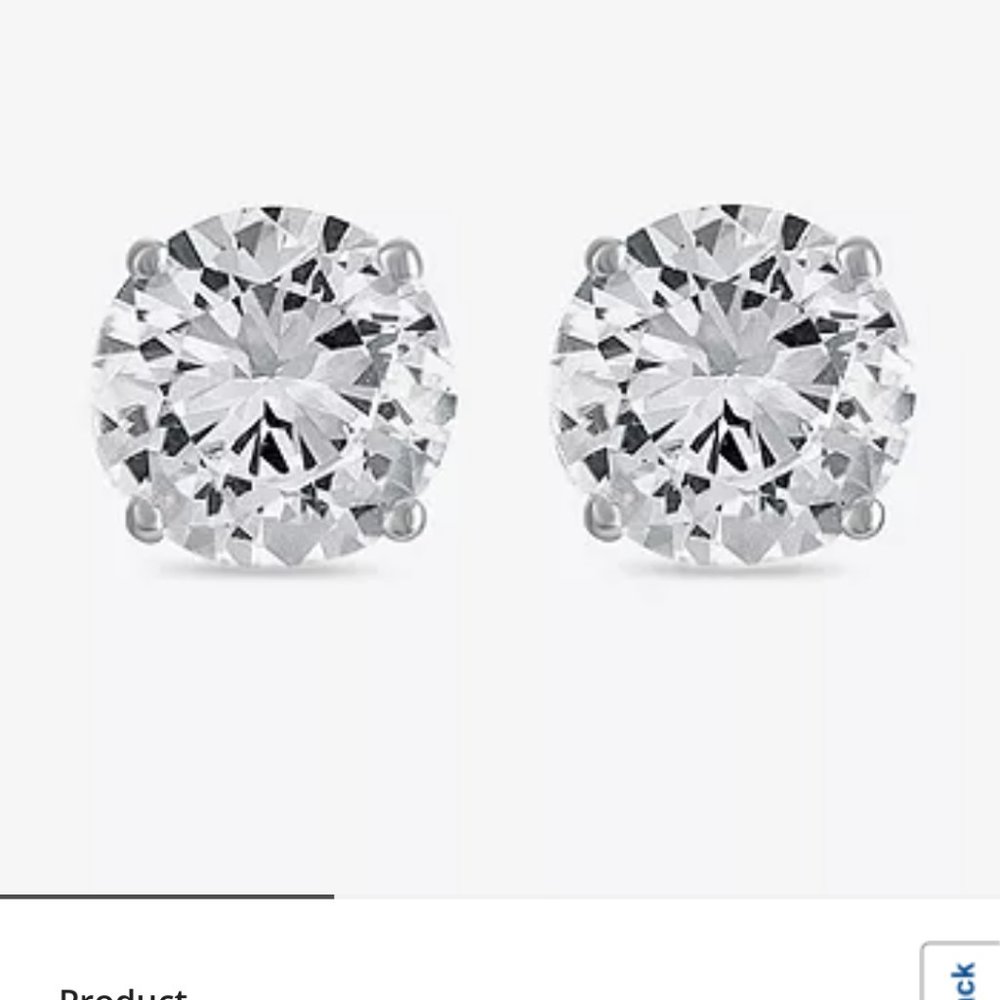 White Sapphire earrings